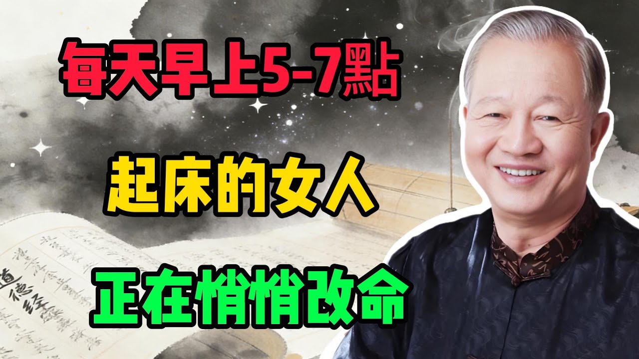 曾仕強：每天早上5 7點起床的女人，正在悄悄改命！