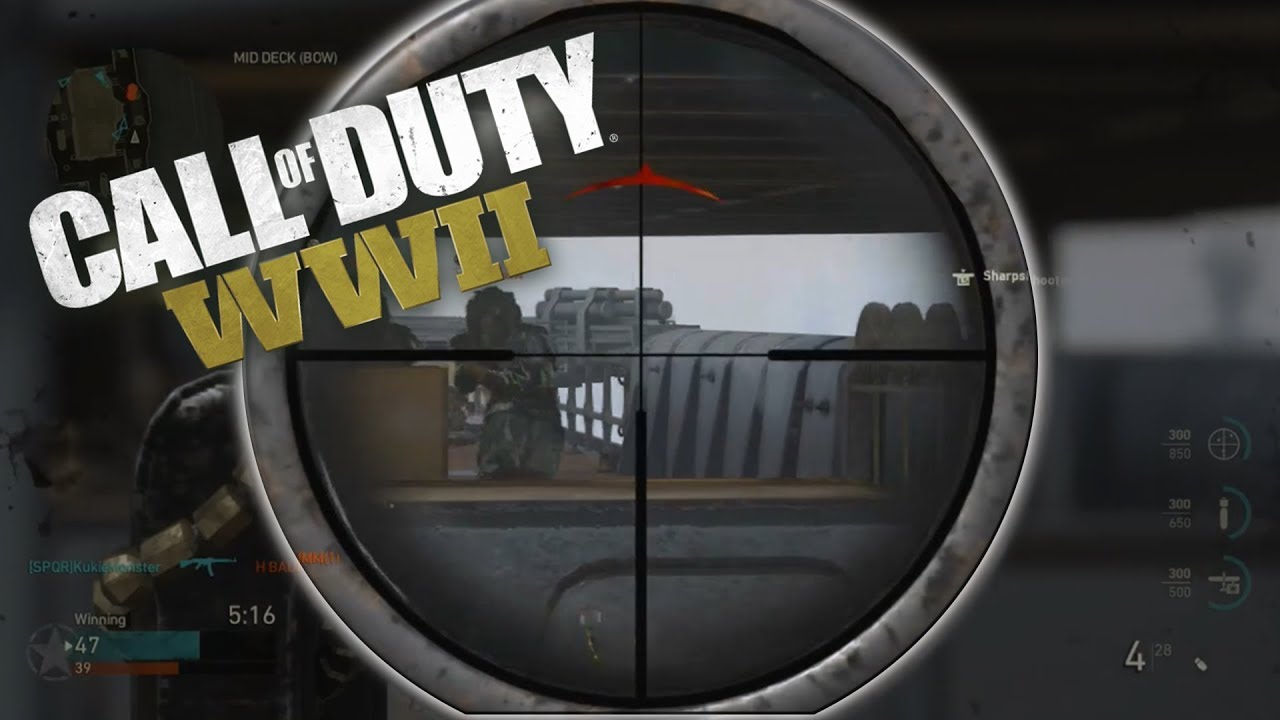 IM BECOMING A PRO SNIPER?! Call of Duty WW2 Sniper Gameplay