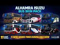 Finally Released! Alhamra Isuzu Bus Mod 10+ Skins for BUSSID | Bus Simulator Indonesia | BD Bus Mod