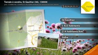 Terrain À Vendre, St Gaultier 36, 13000