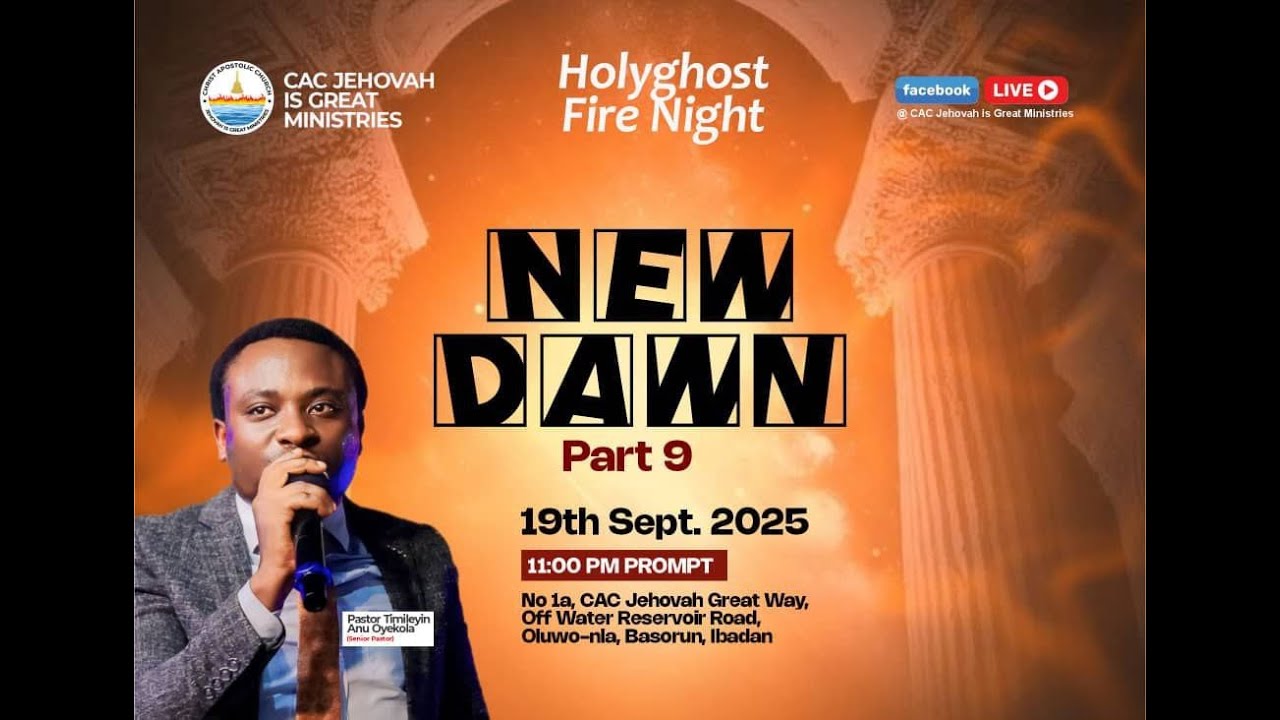 HEALING HOLY GHOST FIRE NIGHT || SEPTEMBER EDITION || 19-09-2025 - YouTube