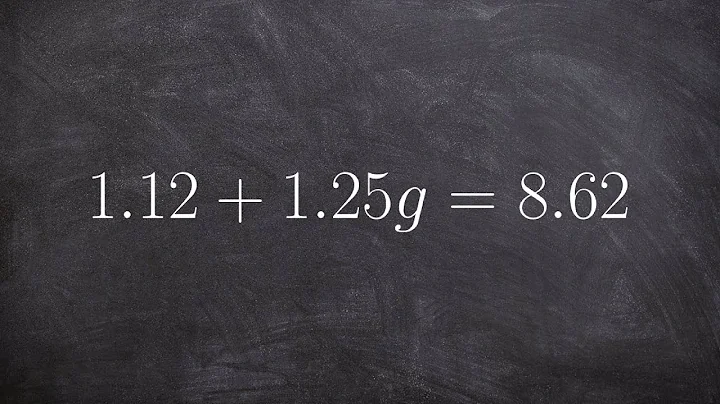 Solving a two step equation with decimals