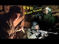 Spending the NIGHT in my WW2 TRENCH and BUNKER - WINTER Edition! Battle of the Bulge in my Garden!