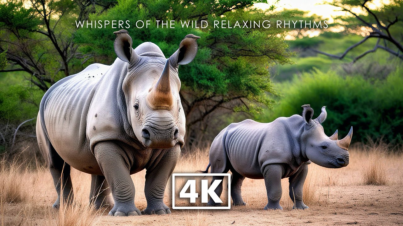 WILD ANIMALS 4K – Peaceful Wild Landscapes with Soft Piano & Gentle ...