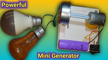 How to Make a Mini Generator with Dc Motor || How to Make Free Energy Generator