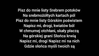 sanah & Ania Dąbrowska - Baczyński (Pisz do mnie listy) (Tekst)