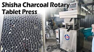 Hookah Charcoal Rotary Tablet Press Machine 🔥 High-Speed Briquette Production#hookah #shisha #coal