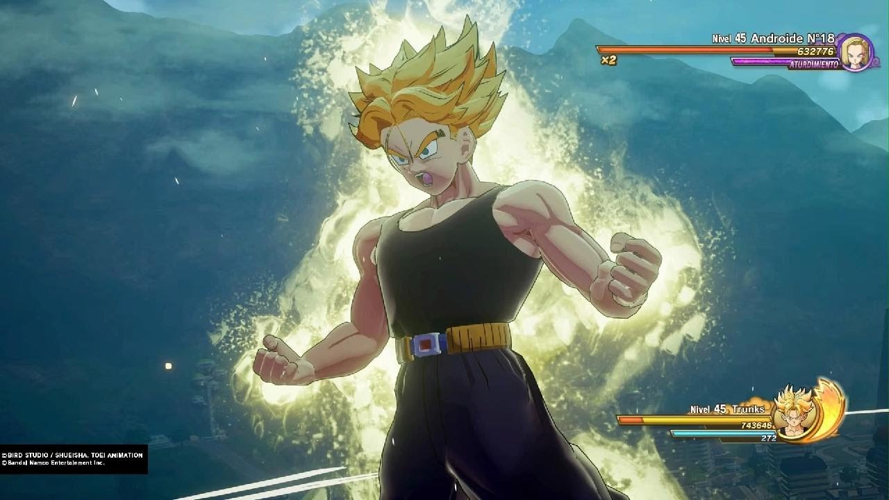 Dragon ball z kakarot dlc fight: Trunks vs android 17 and 18 - YouTube
