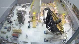 Time-lapse: Webbcam View of James Webb Space Telescope Mirror Rollover