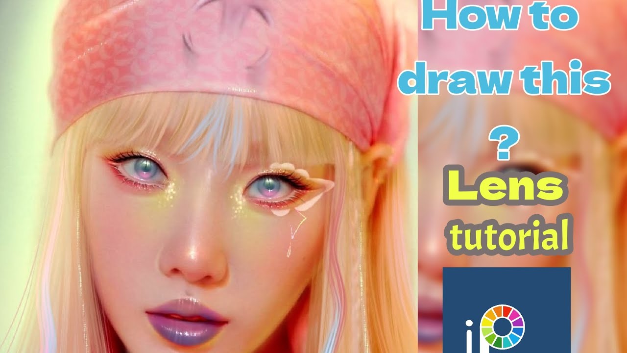 Ibispaint x edit. How to make lens? watch tutorial. Soft pastel lens ...