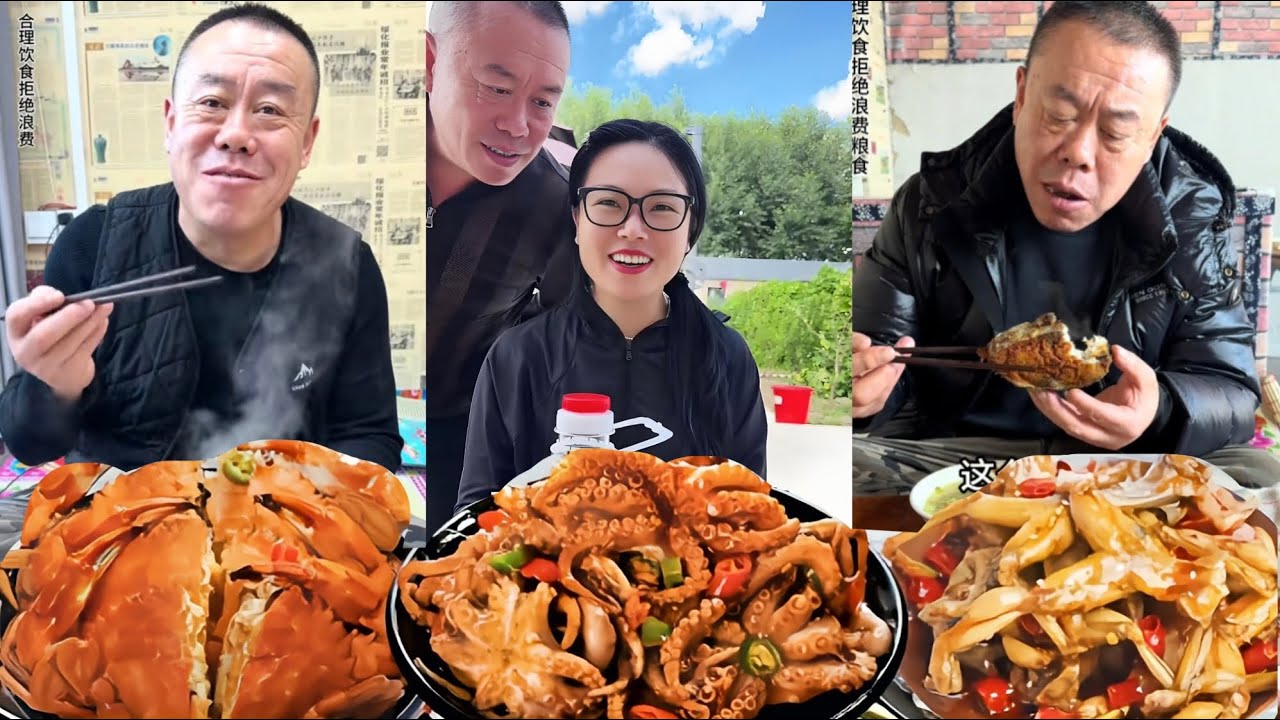 二哥做的饭真好吃，香迷糊了~The food made by my second brother is so delicious that it makes me feel dizzy 