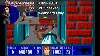 Wolfenstein 3D E1M6 100% PC Speaker, Keyboard only, Can I Play Daddy