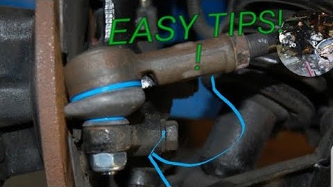How to tighten/remove spinning tie rod nut