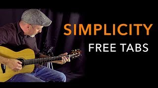 Simplicity - Adam Rafferty - Solo Acoustic Guitar - FREE Tabs Available! chords
