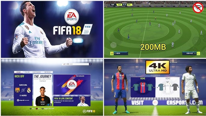 FIFA 18 MOD FIFA 23 Android Offline APK+OBB Best Graphics Last Update Full  HD