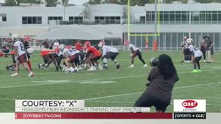 Wednesday's Browns Training Camp Highlights - Sports4CLE, 8/19/26