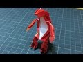 折り紙で５分グラードンを折ってみたよ！ ポケモン オメガルビーアルファサファイア 折り紙 作り方 How to make Origami Pokemon Groudon 종이접기