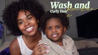 Me and My baby’s Wash and Curly Hair Routine 💕