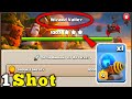 1 Shot Wizard Valley with Most Powerful Troop in Clan Capital 