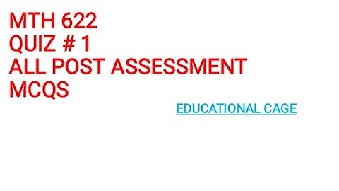 MTH 622 VU mid term MCQs(lecture 1 to 60)