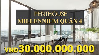 Penthouse Masteri Millennium Quận 4 giá 30 tỷ | Top Penthouse đẹp nhất Sài Gòn