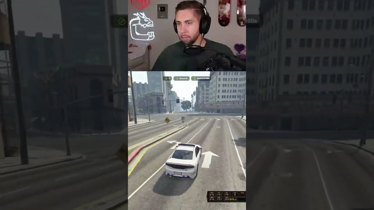 Weird Escape from Police Chase in GTA RP! 😂🤯