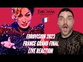 France eurovision 2023 live reaction la zarra  evidement