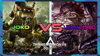Alpha League Play offs - Round 2 - 9th Edition Live Battle ORKS VS Tyranids