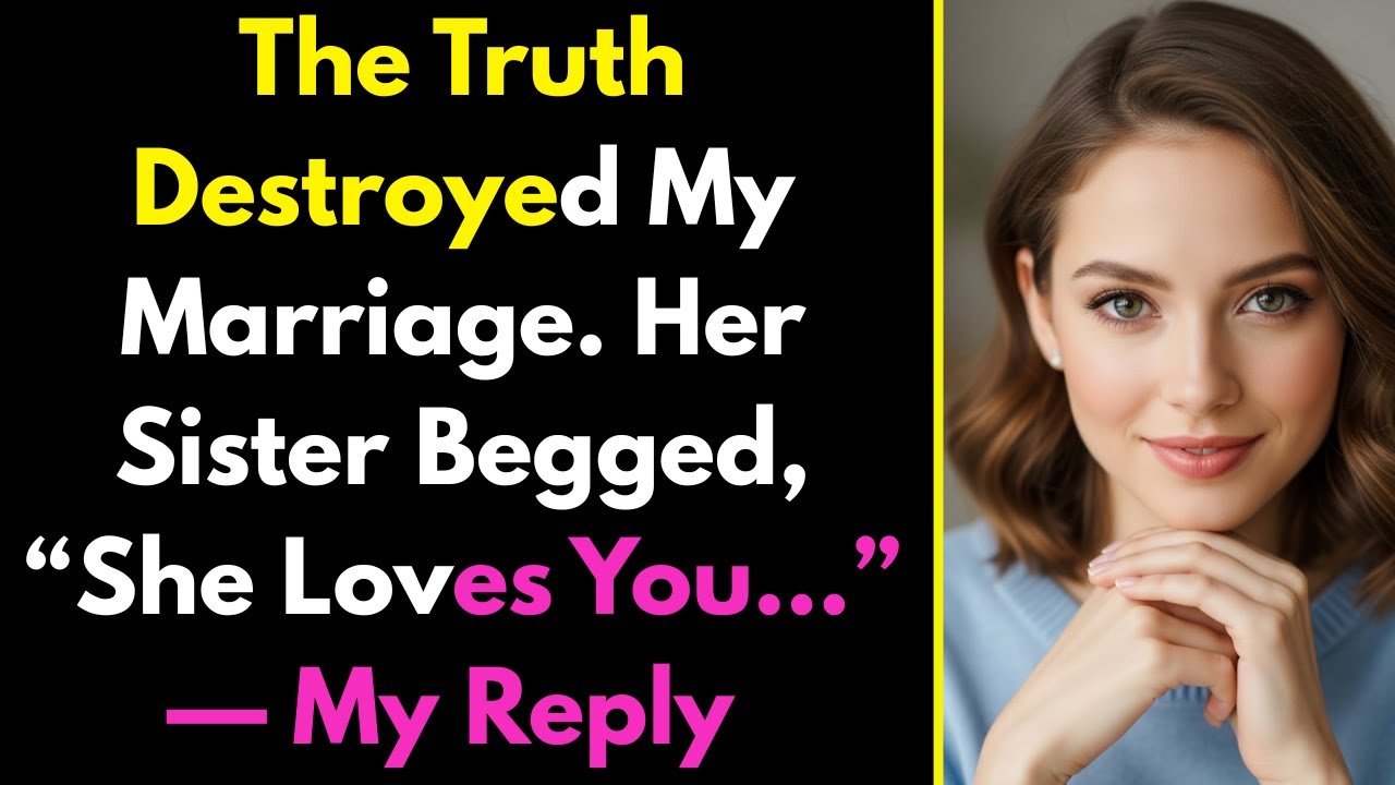 The Truth Destroyed My Marriage  Her Sister Begged, “She Loves You…” — My Reply Silenced Her