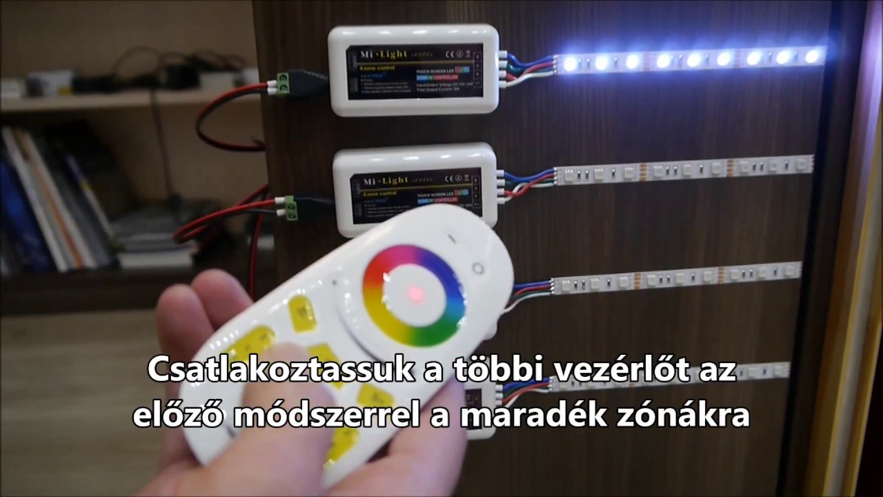 rgb led szalag bekötése led