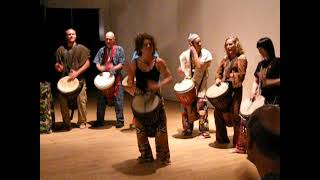 Kristen Arant solo at performance post Mamady Keita drum camp 2008 screenshot 1