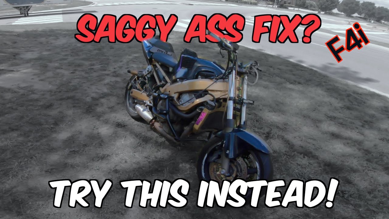 F4i Stock Suspension vs Saggy Ass Fix Pt 2 I'm Keeping It Stock