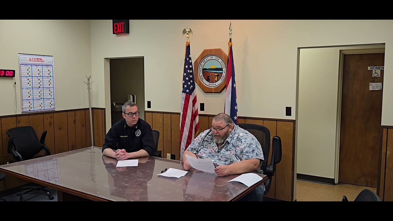 Information about the Fire Levy with Trustee Blevins and Fire Chief Arnold