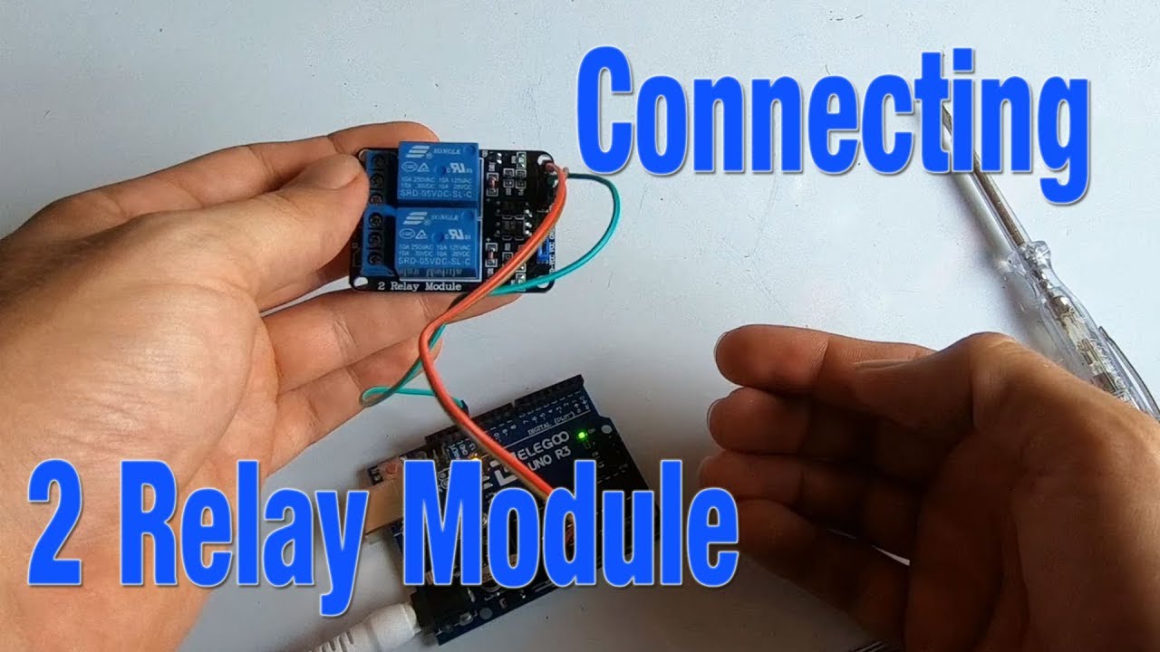 How To Connect A Way Relais Module With The Arduino Youtube
