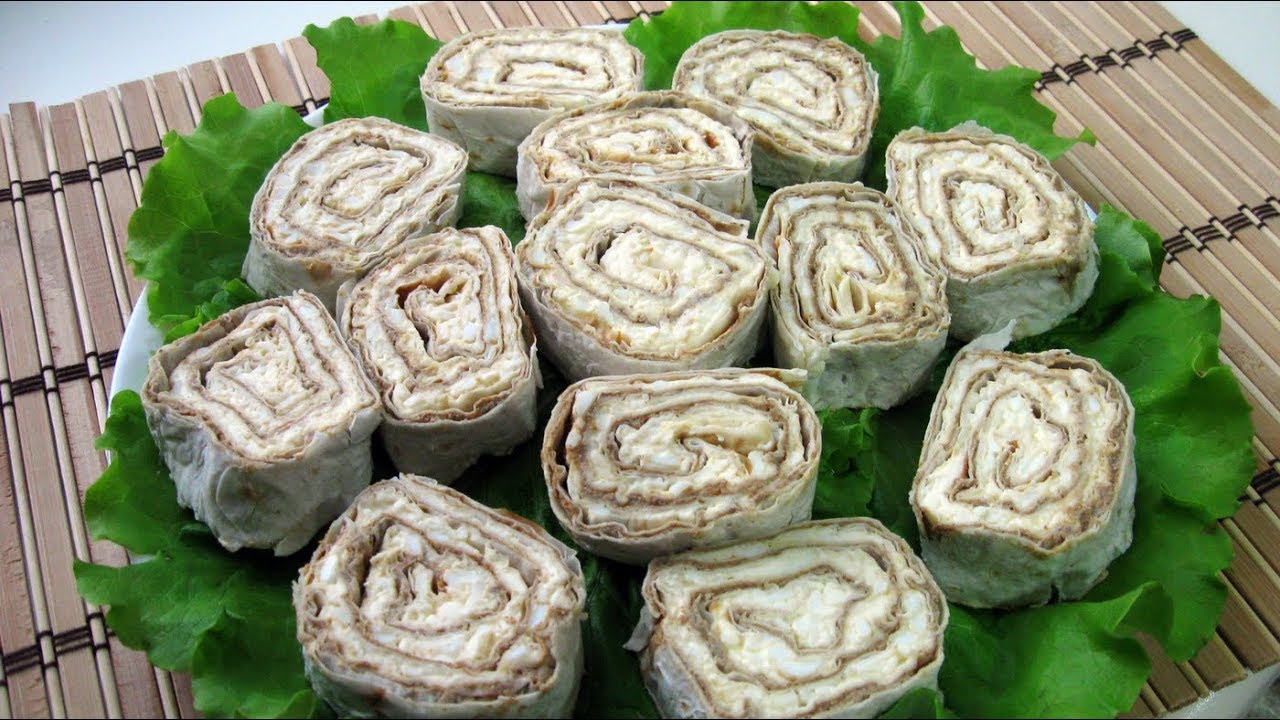 ⁣Закусочный рулет из лаваша / Быстро и Очень Вкусно