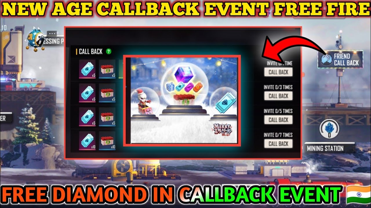HOW TO COMPLETE NEW AGE CALL BACK EVENT IN FREE FIRE TODAY EVENT CALL BACK DETAILS