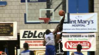 Kelvin Davis throws down nasty one arm poster dunk at Greater Hartford Pro Am