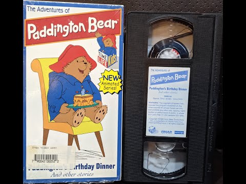 The Adventures Of Paddington Bear Paddington S Birthday Dinner 1998 Time Life Kids VHS