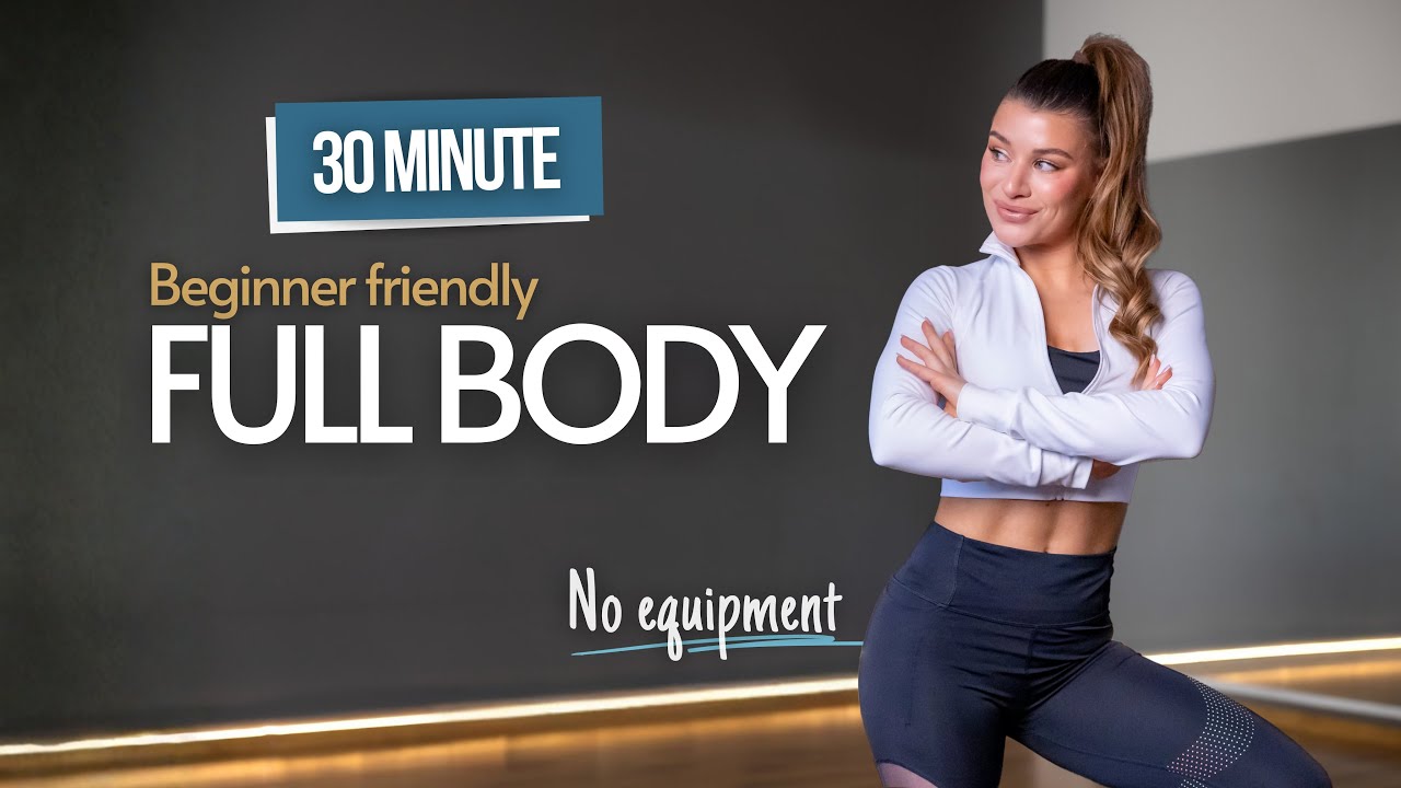 30 MIN Easy Full Body workout 💪🏼 Beginner friendly no jumping low impact low intensity No equipment