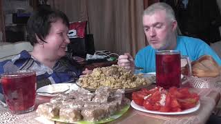 видео: MUKBANG RUSSIA|ХОЛОДЕЦ ДОМАШНИЙ,МАКАРОНЫ с ХРЯЩАМИ, ПОМИДОРА ДОЛЬКАМИ и КОМПОТ из ЗАМОРОЖЕННЫХ ЯГОД. картинка: MUKBANG RUSSIA|ХОЛОДЕЦ ДОМАШНИЙ,МАКАРОНЫ с ХРЯЩАМИ, ПОМИДОРА ДОЛЬКАМИ и КОМПОТ из ЗАМОРОЖЕННЫХ ЯГОД.