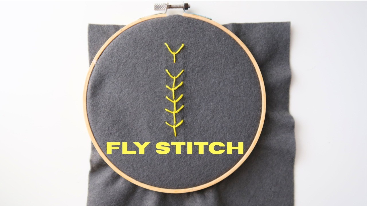 HOW TO DO FLY STITCH | Beginner Hand Embroidery Stitches | Didsbury Art ...