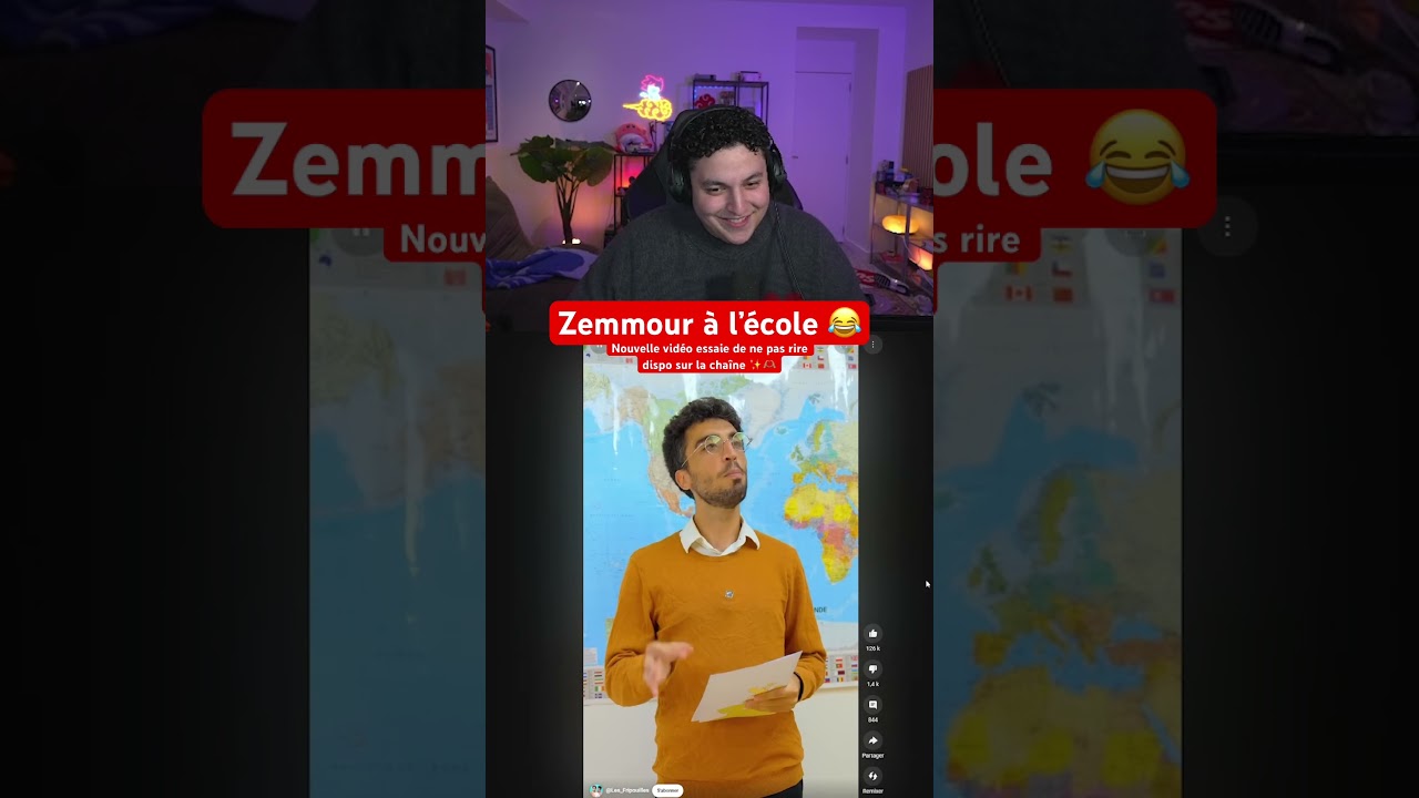 Zemmour à l’école 😭 ( crédits : les fripouilles )