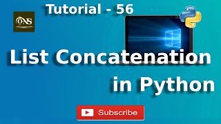 Famous List Concatenation in Python || Tutorial - 56 || Python Tutorial Profile