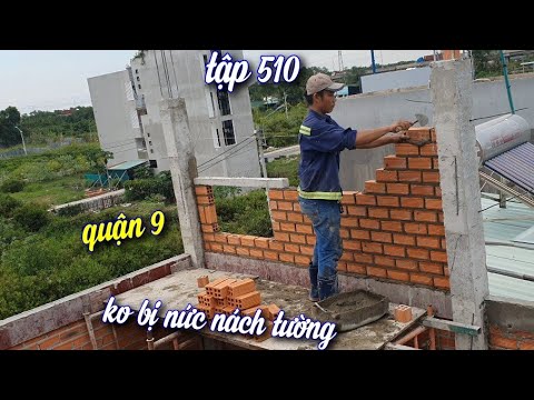 Video cách xây tường không bị nức nách gạch và cột bê tông... - youtube