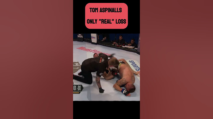 The Only REAL Loss in Tom Aspinall's Career!