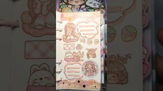 Peach 🍑 Color Journal Stickers Kawaii #journaling #kqw #kawaiijournaling #kawaiistickers #journal