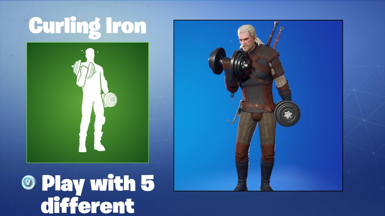 Curling Iron Fortnite Emote YouTube