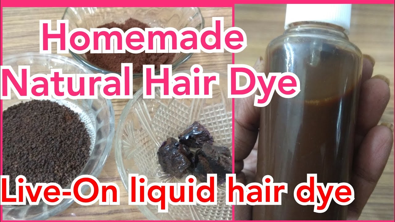 HOMEMADE NATURAL HAIR DYE INSTANT HAIR DYE color white hair to
