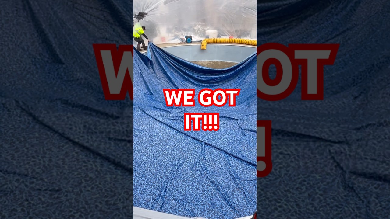 COLD WEATHER POOL LINER INSTALL 