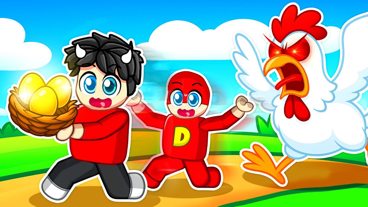 Vi Bliver Jagtet Af KYLLINGER I Roblox!